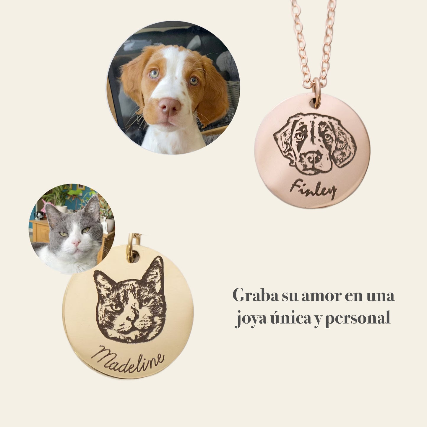 Collar Personalizado con Retrato de Mascota