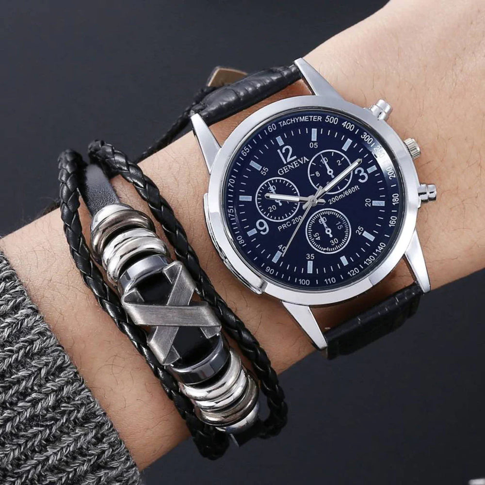 Reloj con discount pulsera de cuero