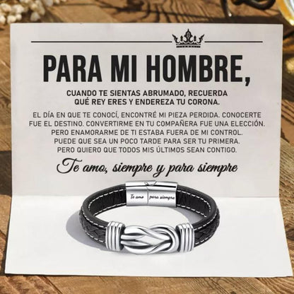 PULSERA CUERO TRENZADO