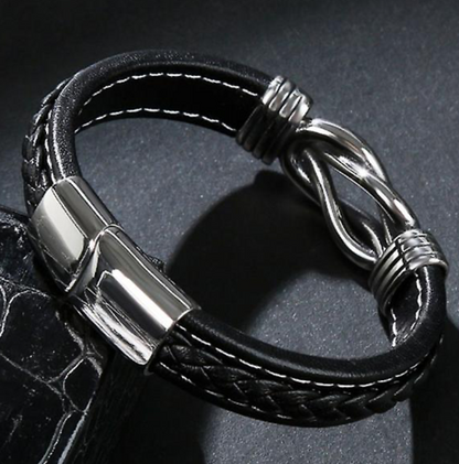 PULSERA CUERO TRENZADO