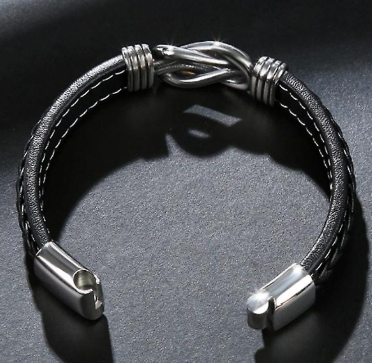 PULSERA CUERO TRENZADO