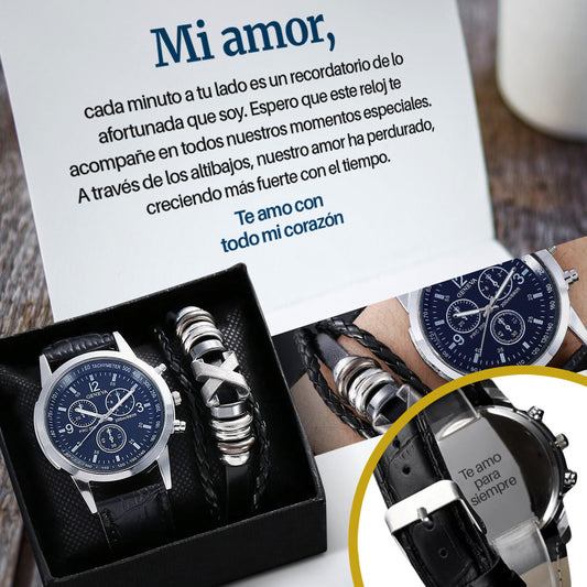 Reloj Cuarzo con dedicatoria emotiva